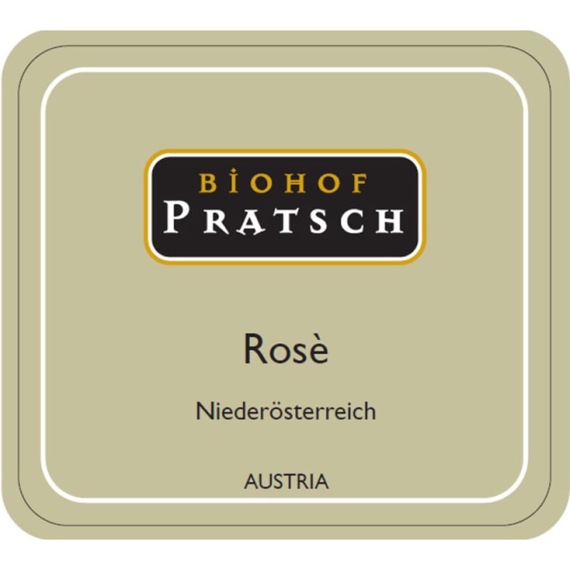 Pratsch Organic Rose 2014 Front Label