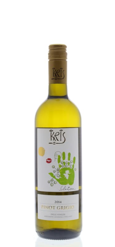 Kris Pinot Grigio 2014 Front Bottle Shot