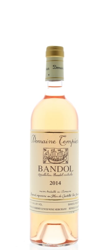 Domaine Tempier Bandol Rose 2014 Front Bottle Shot