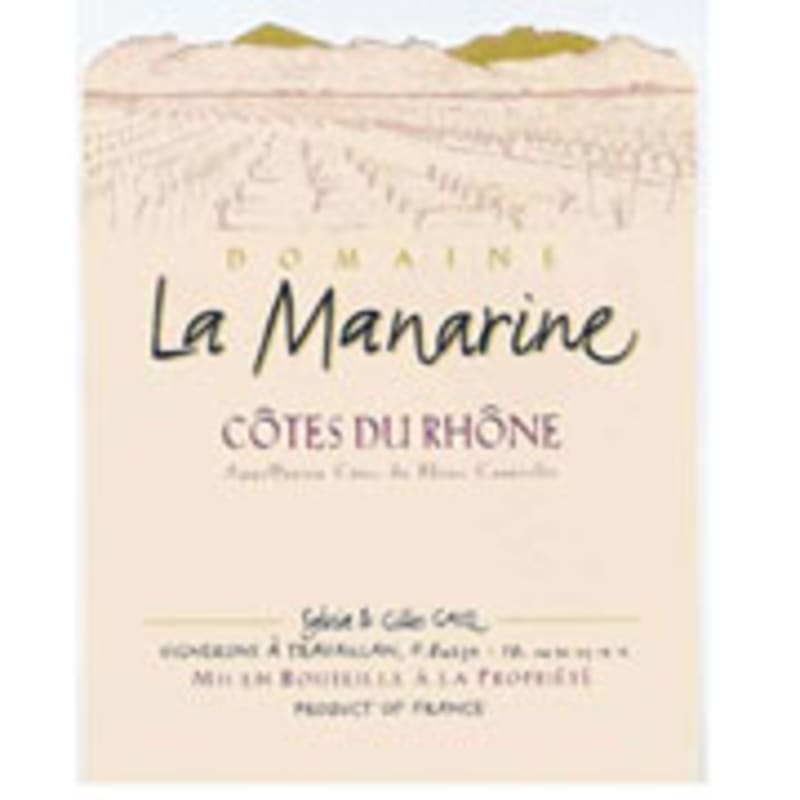 La Manarine Rose 2014 Front Label