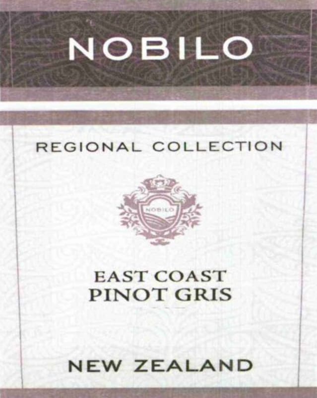 Nobilo Regional Collection East Coast Pinot Grigio 2015 Front Label