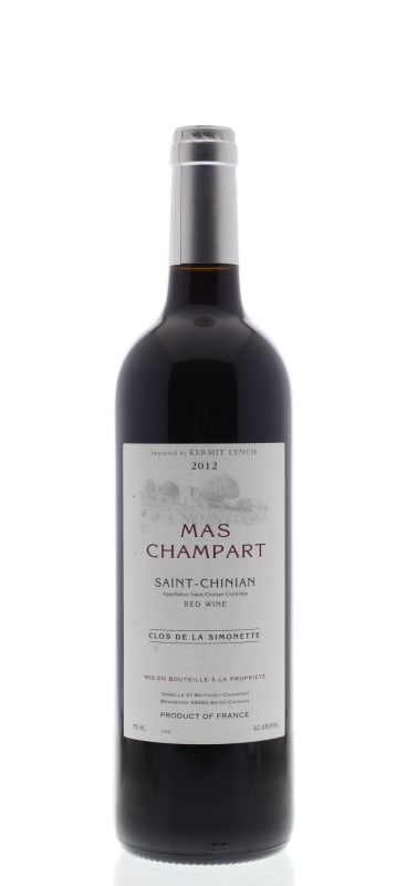 Mas Champart Saint-Chinian Clos de la Simonette 2012 Front Bottle Shot