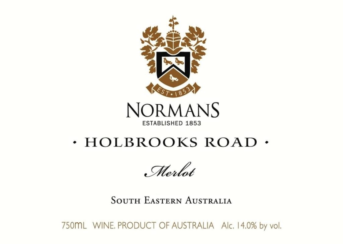Normans Holbrooks Road Merlot 2011 Front Label