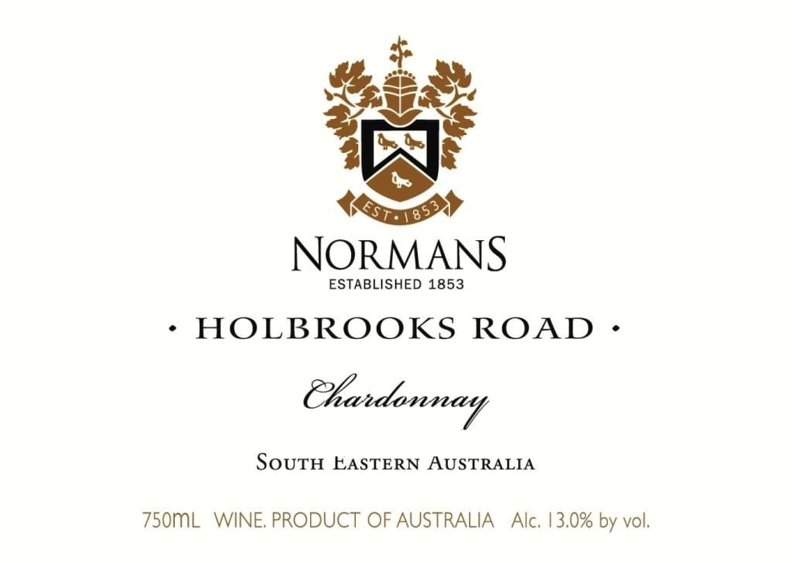 Normans Holbrooks Road Chardonnay 2011 Front Label