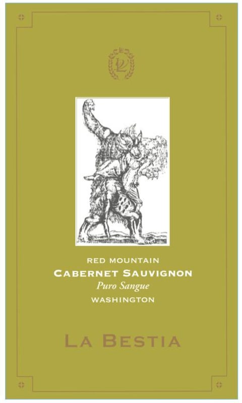 Lachini Vineyards La Bestia Cabernet Sauvignon 2012 Front Label