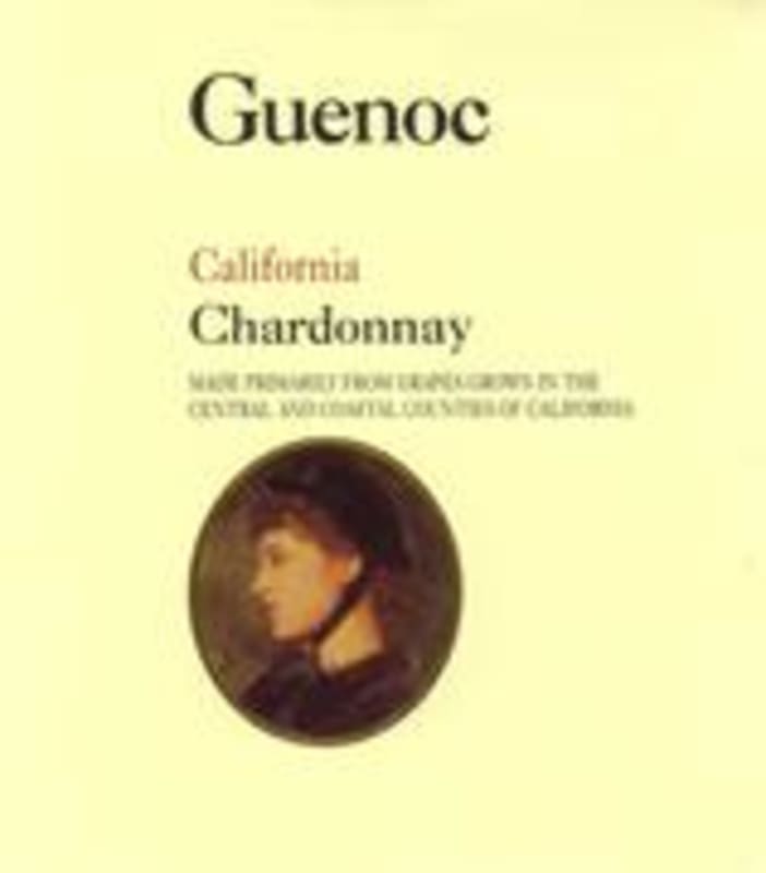 Guenoc California Chardonnay 1998 Front Label