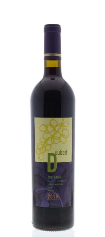 D-Cubed Cellars Black Sears Howell Mountain Zinfandel 2010 Front Bottle Shot