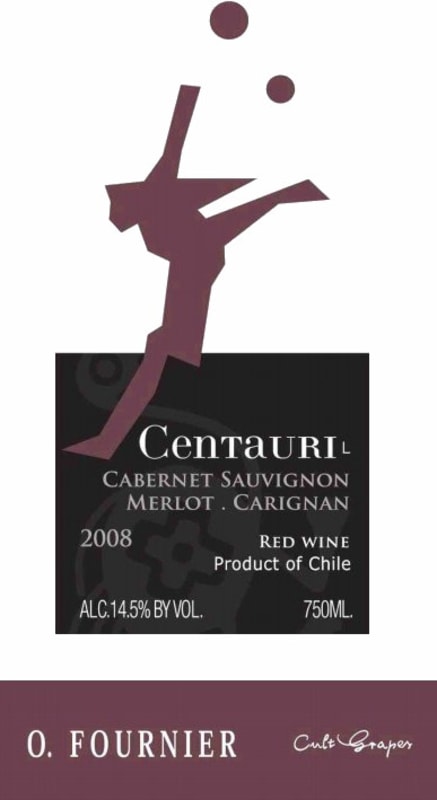 Bodegas O. Fournier Centauri Red 2008 Front Label