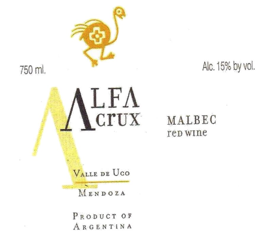 Bodegas O. Fournier Alfa Crux Malbec 2009 Front Label