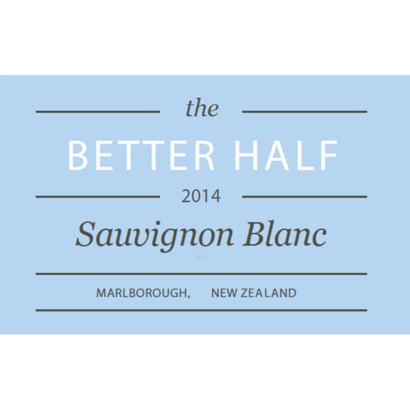 The Better Half Sauvignon Blanc 2014 Front Label