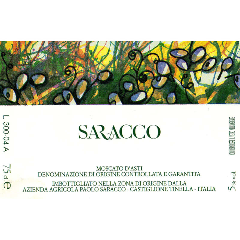 Saracco Moscato d'Asti (1.5 Liter Magnum) 2012 Front Label
