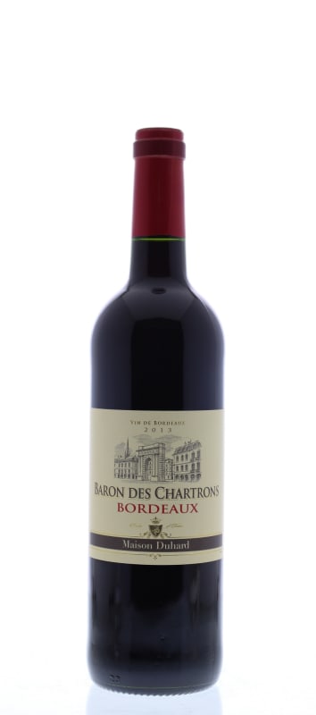 Baron des Chartrons Bordeaux 2013 Front Bottle Shot