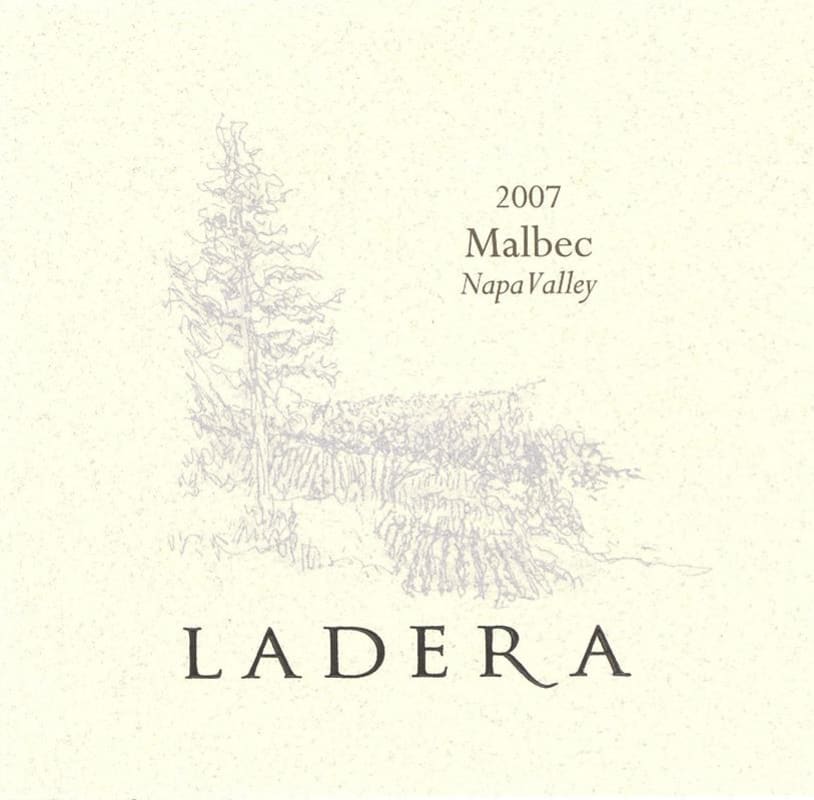 Ladera Ladera Malbec 2007 Front Label