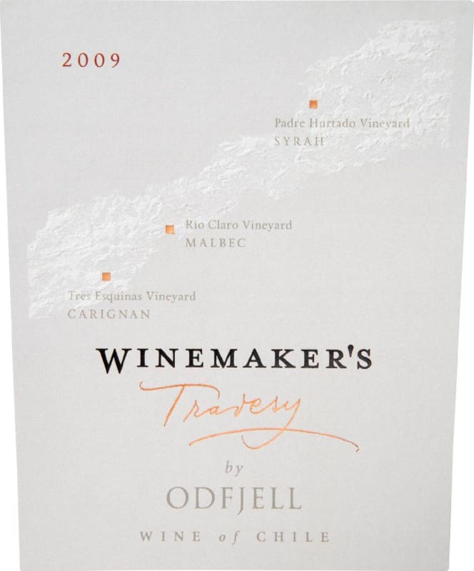 Odfjell Winemaker's Travesy 2009 Front Label