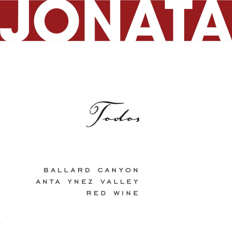 Jonata Todos Proprietary Red Wine 2006 Front Label