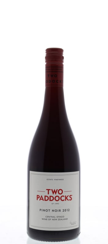 Two Paddocks Pinot Noir 2012 Front Bottle Shot