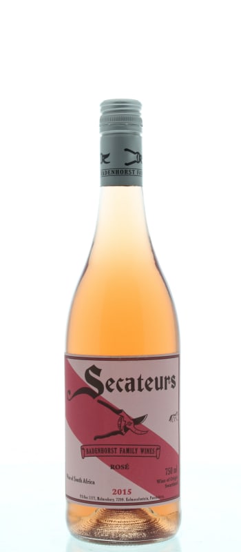 Badenhorst Secateurs Rose 2015 Front Bottle Shot