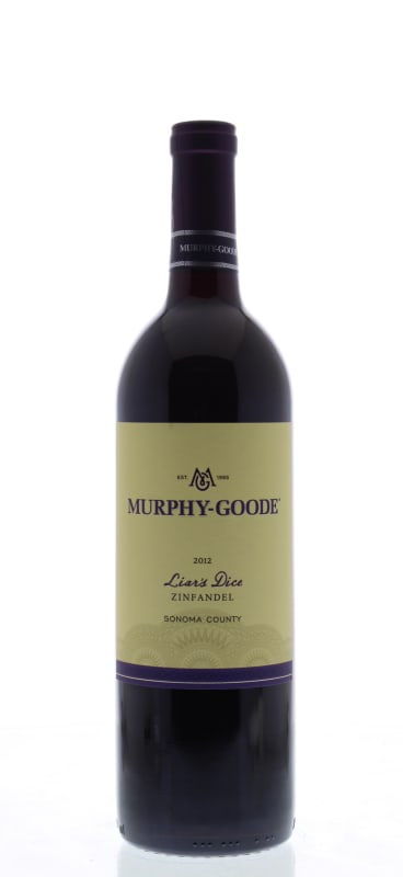 Murphy-Goode Liar's Dice Zinfandel 2012 Front Bottle Shot