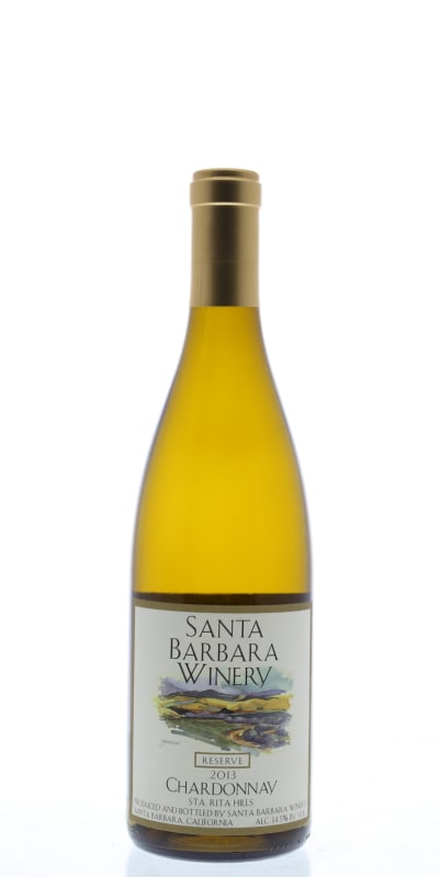 Santa Barbara Winery Reserve Chardonnay 2013 Front Bottle Shot