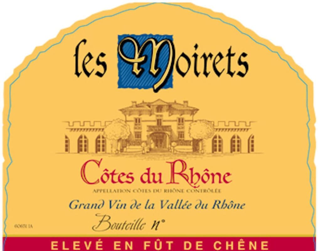 Ogier Cotes du Rhone Les Moirets 2013 Front Label