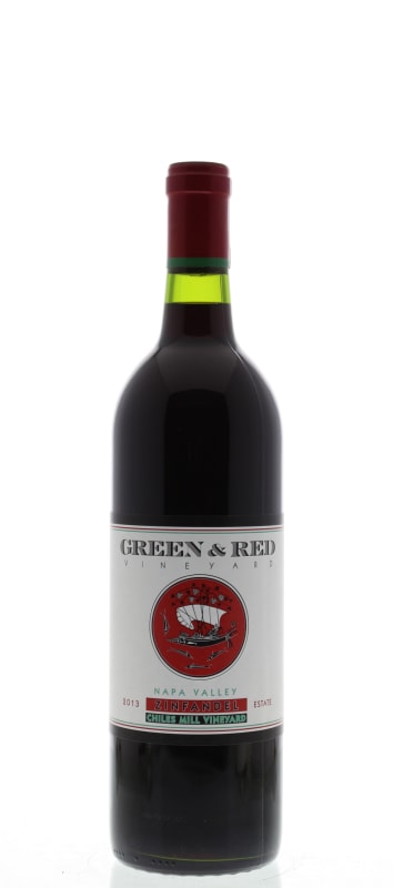 Green & Red Chiles Mill Vineyards Zinfandel 2013 Front Bottle Shot