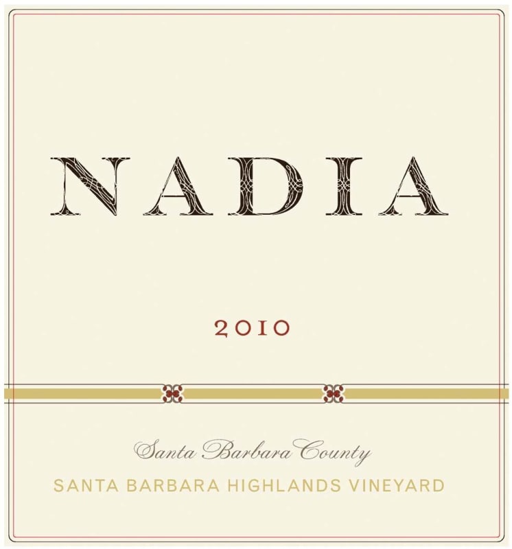 NADIA White Blend 2010 Front Label