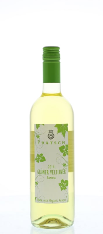Pratsch Organic Gruner Veltliner 2014 Front Bottle Shot