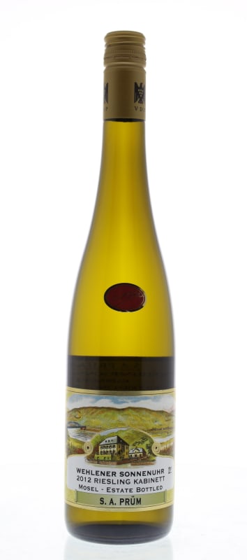 S.A. Prum Wehlener Sonnenuhr Riesling Kabinett 2012 Front Bottle Shot