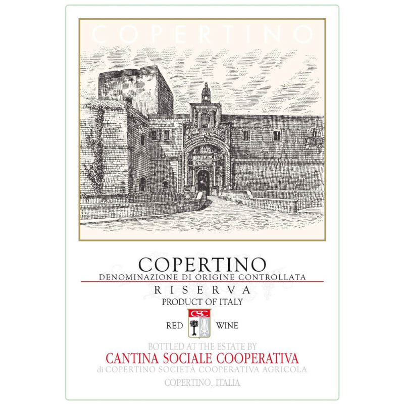 Copertino Riserva 2008 Front Label