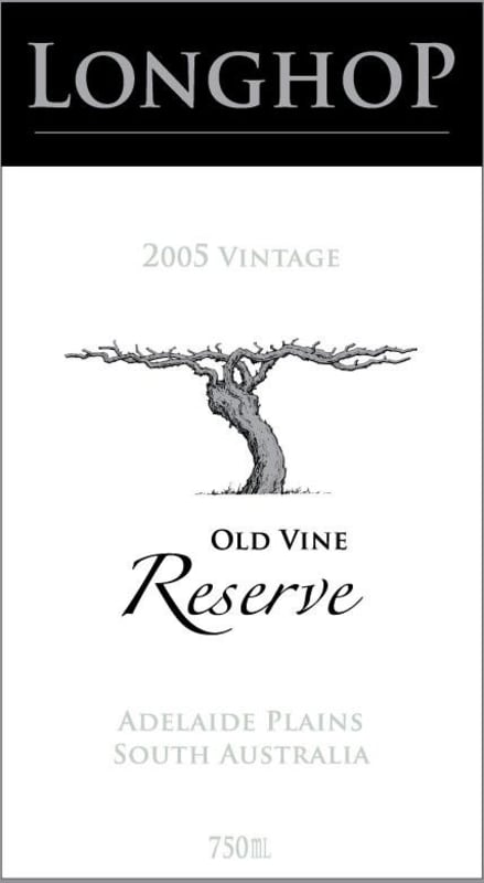 Old Plains Longhop Old Vine Reserve 2005 Front Label
