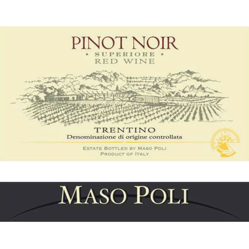 Maso Poli Pinot Noir 2010 Front Label