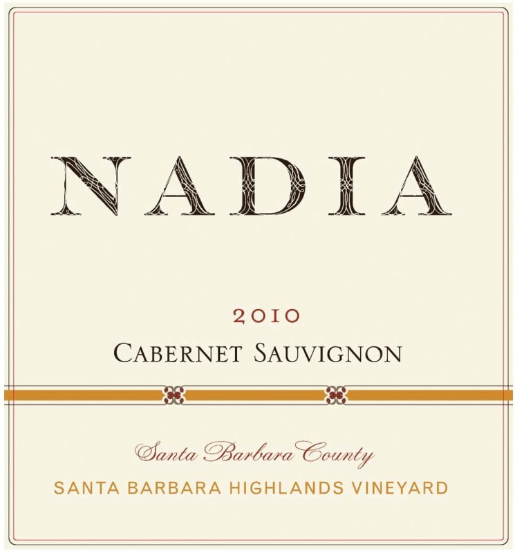 NADIA Cabernet Sauvignon 2010 Front Label