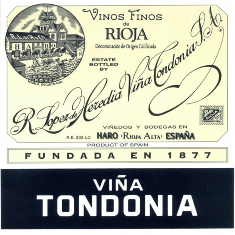 R. Lopez de Heredia Rioja Vina Tondonia Reserva Blanco 2000 Front Label