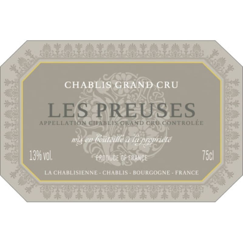 La Chablisienne Chablis Les Preuses Grand Cru 2012 Front Label