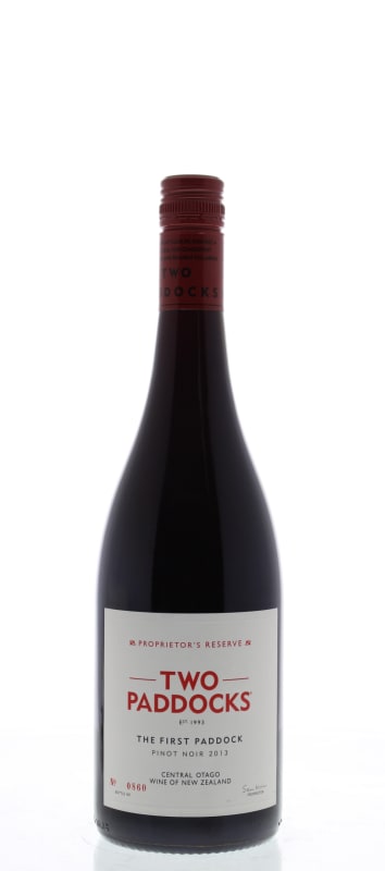 Two Paddocks The First Paddock Pinot Noir 2013 Front Bottle Shot