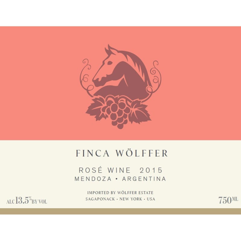 Wolffer Finca Wolffer Rose 2015 Front Label