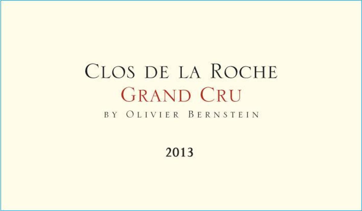 Olivier Bernstein Clos de la Roche Grand Cru 2013 Front Label