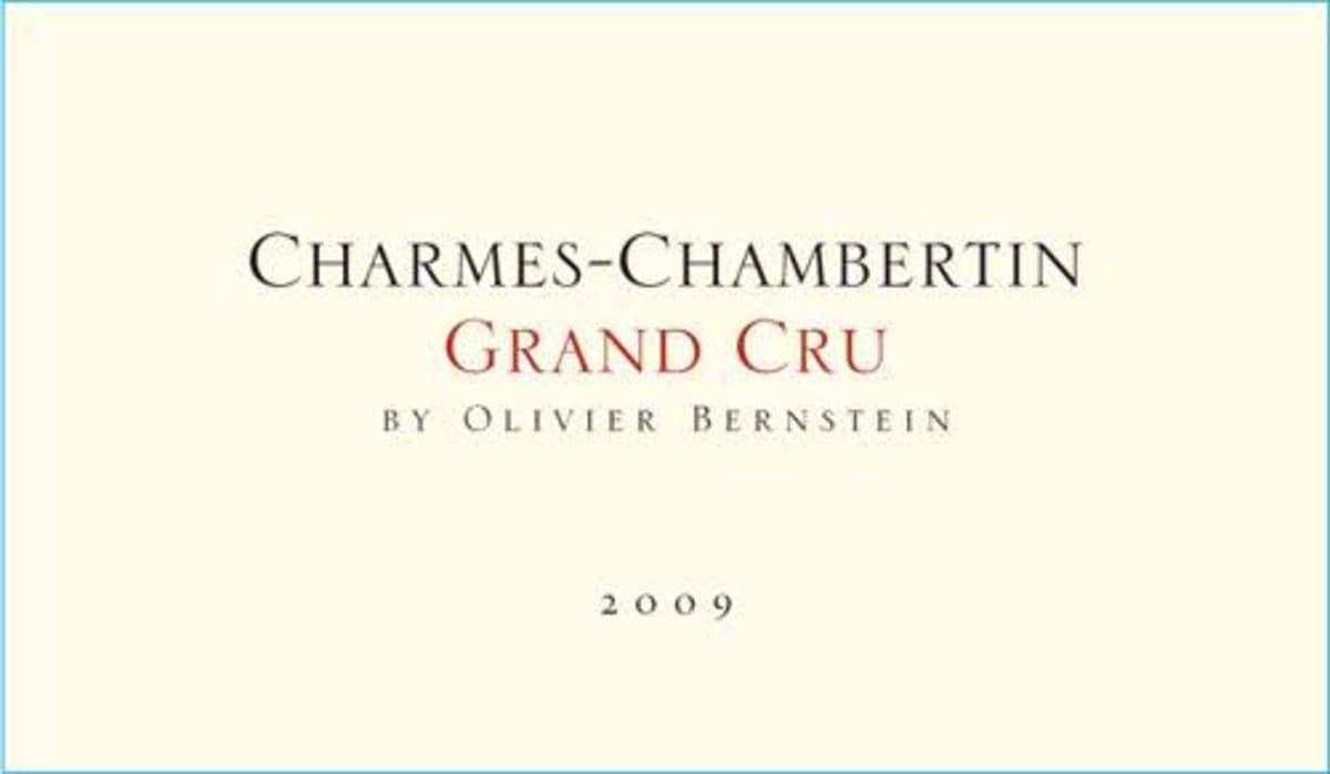 Olivier Bernstein Charmes-Chambertin Grand Cru 2009 Front Label