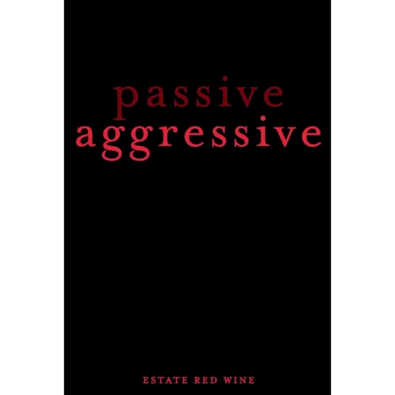 Folin Cellars Passive Agressive 2013 Front Label