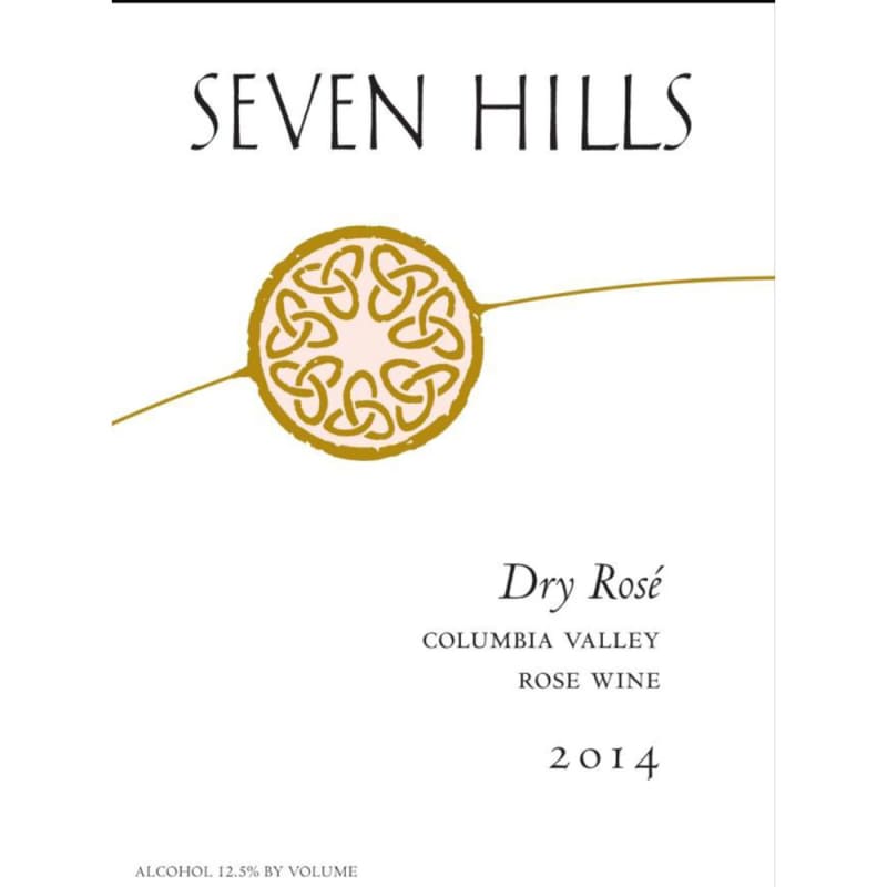 Seven Hills Winery Dry Rose 2014 Front Label