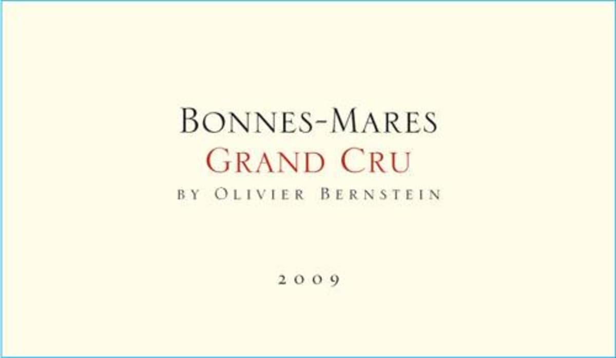 Olivier Bernstein Bonnes-Mares Grand Cru 2009 Front Label