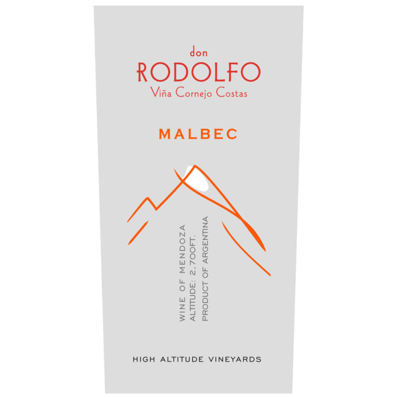 Don Rodolfo Malbec 2014 Front Label