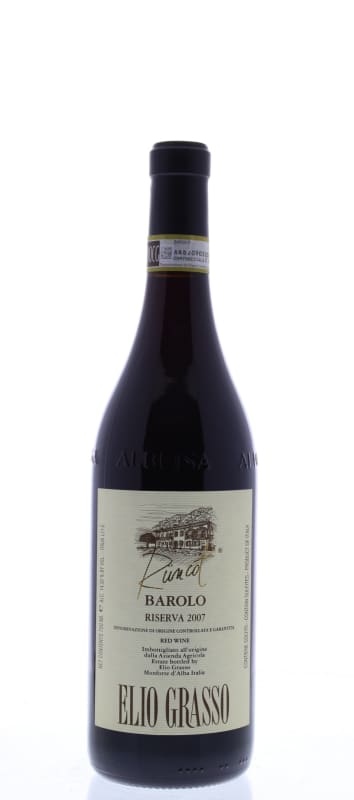 Elio Grasso Barolo Runcot Riserva 2007 Front Bottle Shot
