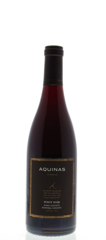Aquinas Pinot Noir 2013 Front Bottle Shot