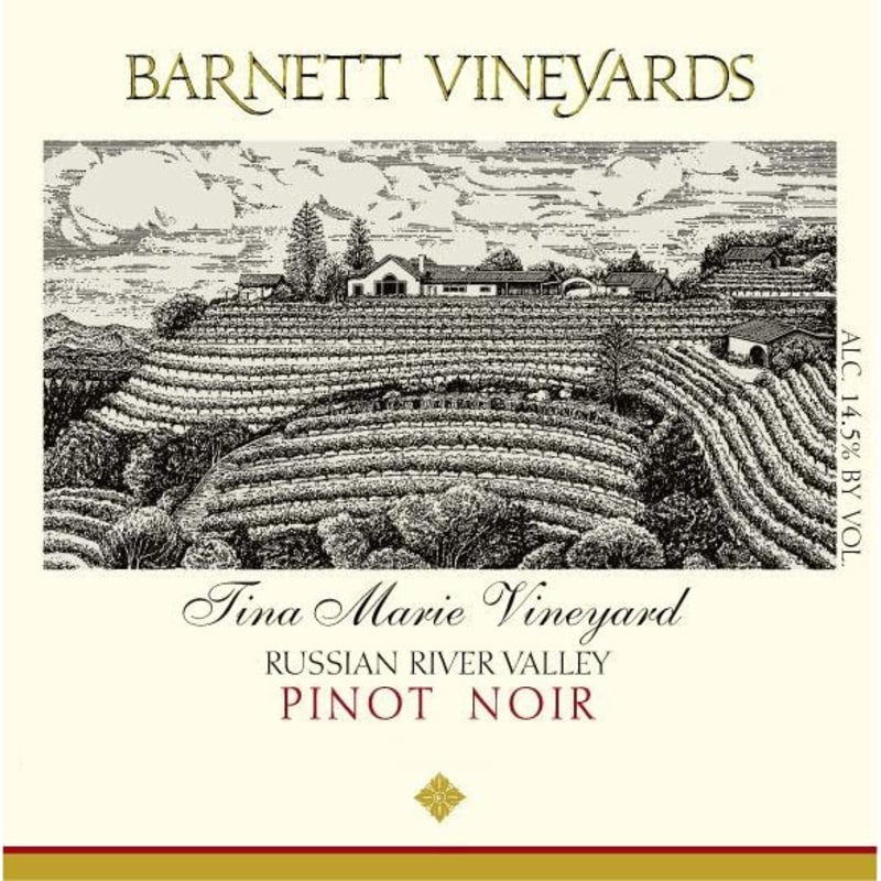 Barnett Vineyards Tina Marie Pinot Noir 2013 Front Label