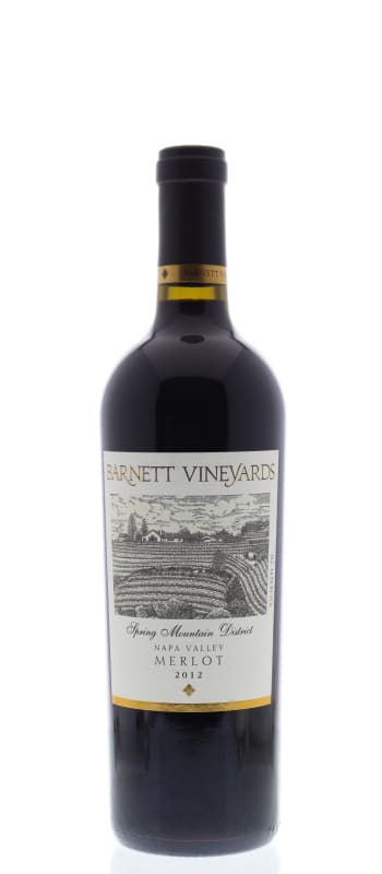 Barnett Vineyards Spring Mountain Merlot 2012 Front Bottle Shot