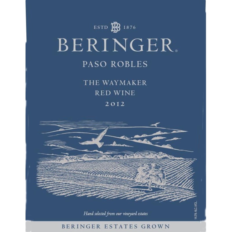 Beringer The Waymaker Red Blend 2012 Front Label