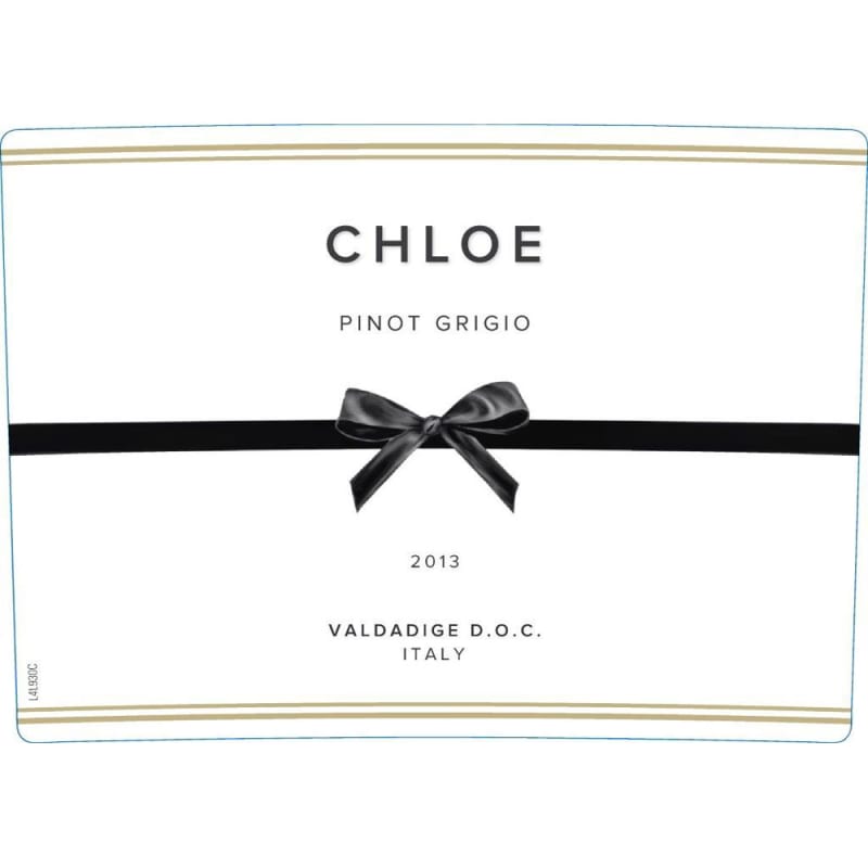 Chloe Pinot Grigio 2013 Front Label
