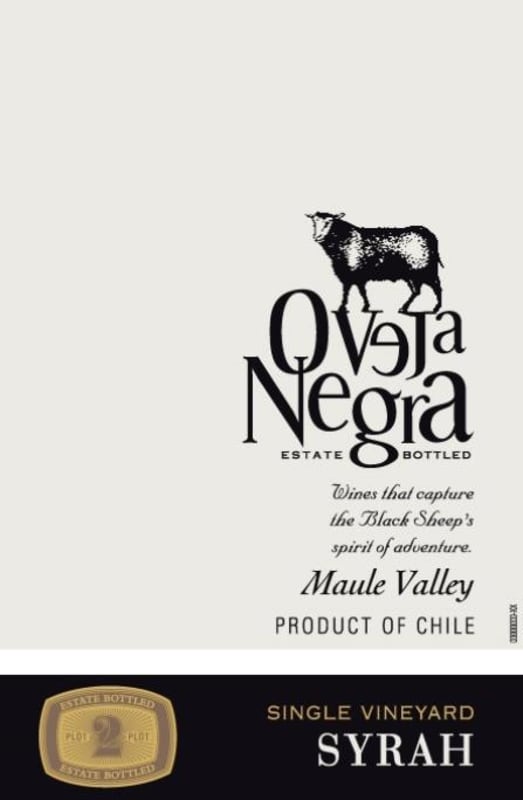 Oveja Negra Single Vineyard Syrah 2011 Front Label