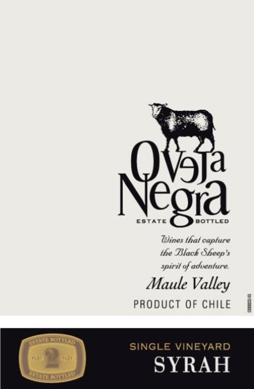 Oveja Negra Single Vineyard Syrah 2008 Front Label